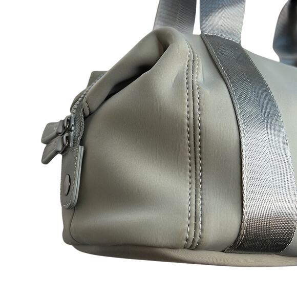 Nico & Olive Small Gray Duffel Bag w/ Double Handles & Removable Strap, NWT - Picture 2 of 8